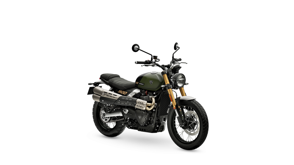 Scrambler_900_MY26_Matt_Khaki_Green_RHS_Front_Angle