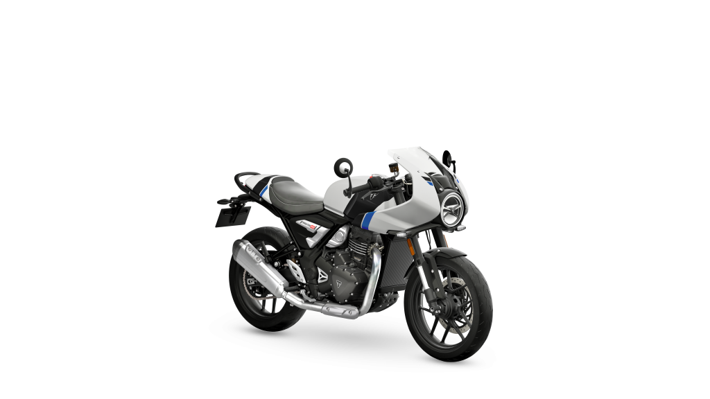 Thruxton_400_MY26_Pearl_White_RHS_Front_Angle